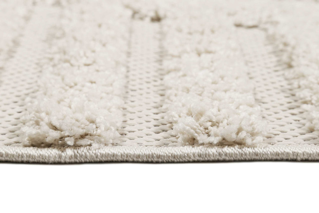 Miles Outdoor creme beige Kurzflor rechteckig