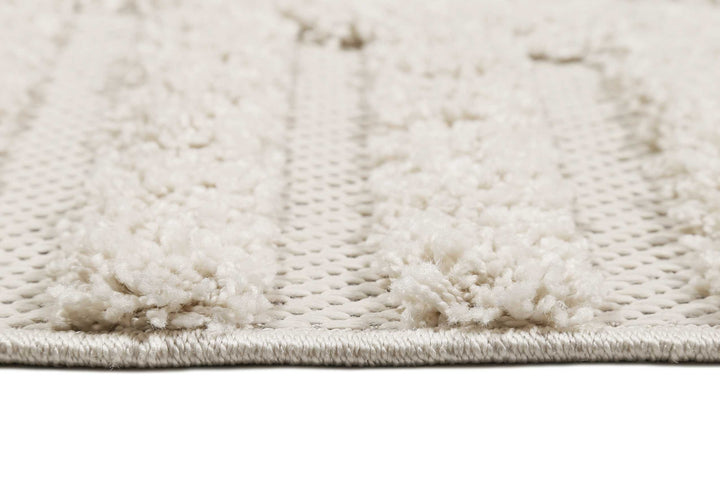 Miles Outdoor creme beige Kurzflor rechteckig