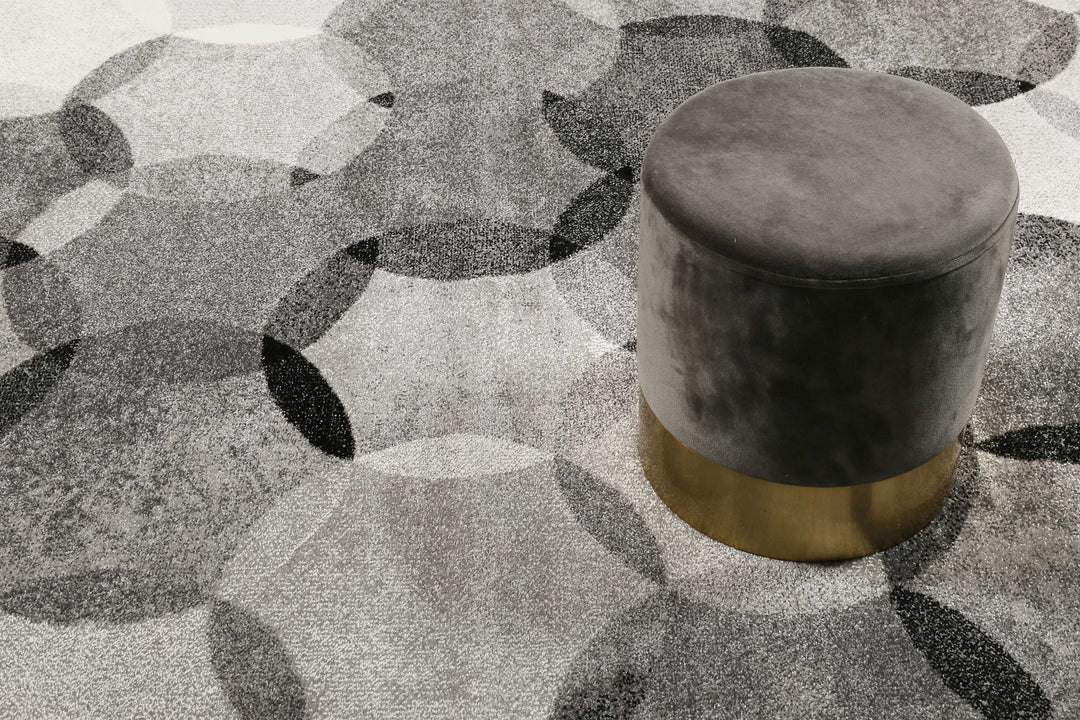 Modernina Teppich grau Kurzflor rechteckig