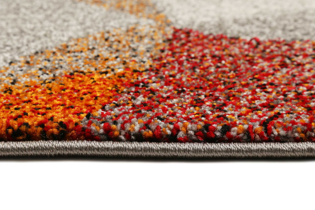 Modernina Teppich rot Kurzflor rechteckig