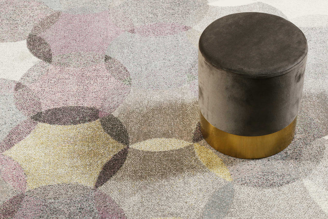 Modernina Teppich beige Kurzflor rechteckig