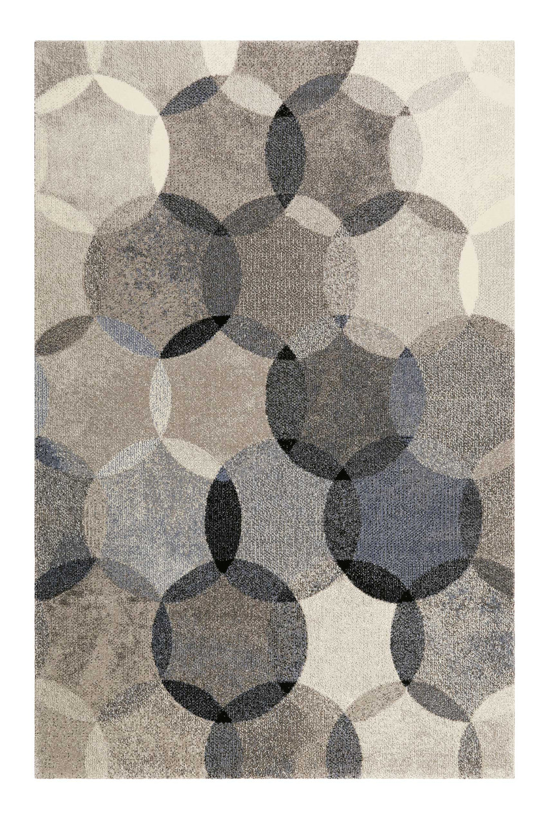 Modernina Teppich blau Kurzflor rechteckig