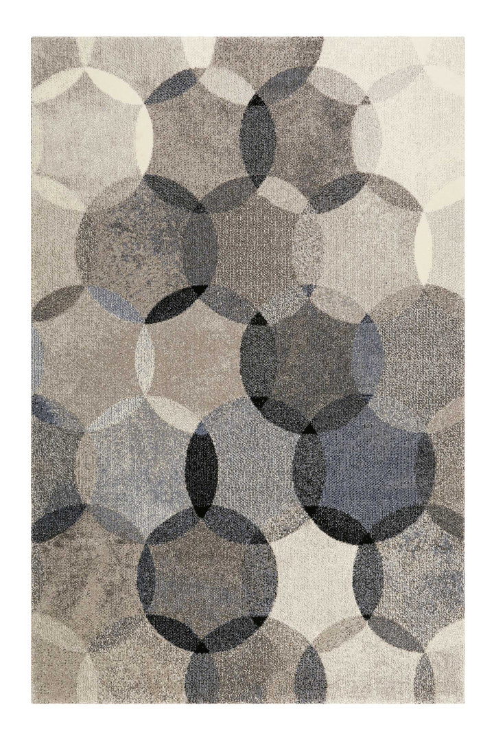 Modernina Teppich blau Kurzflor rechteckig