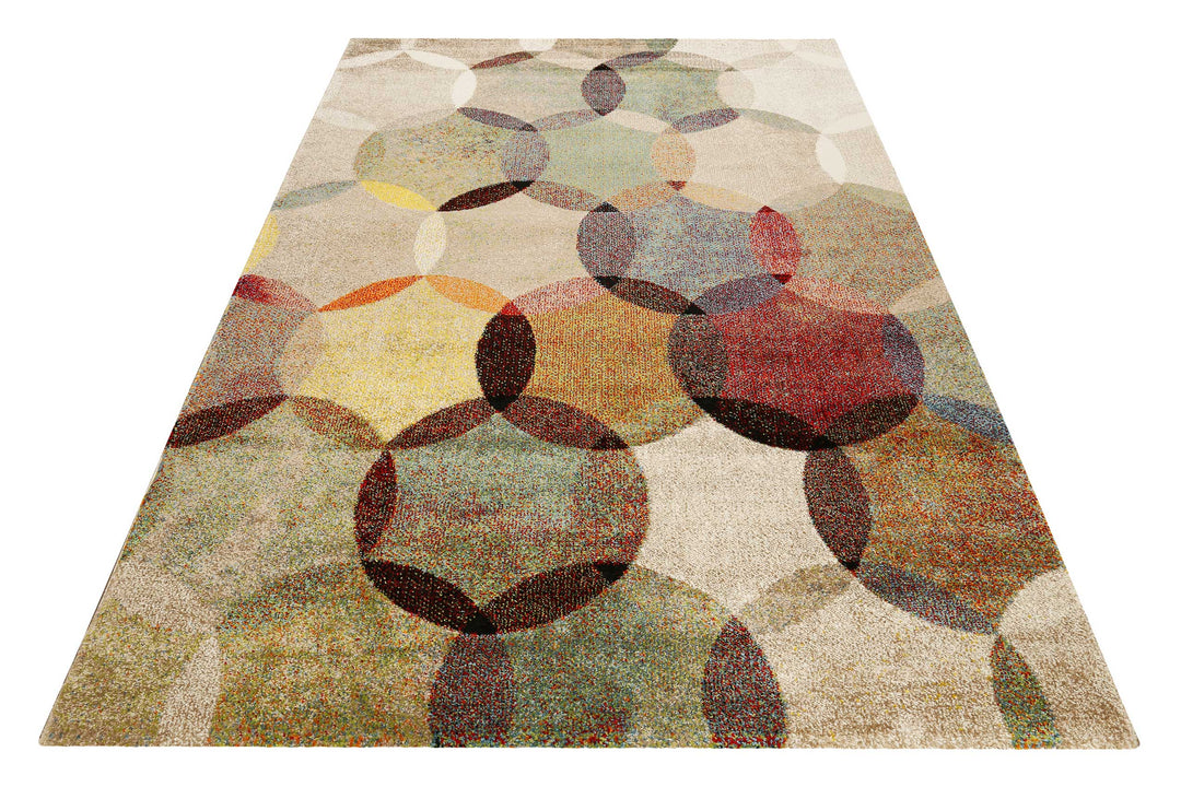 Modernina Teppich multicolor Kurzflor rechteckig