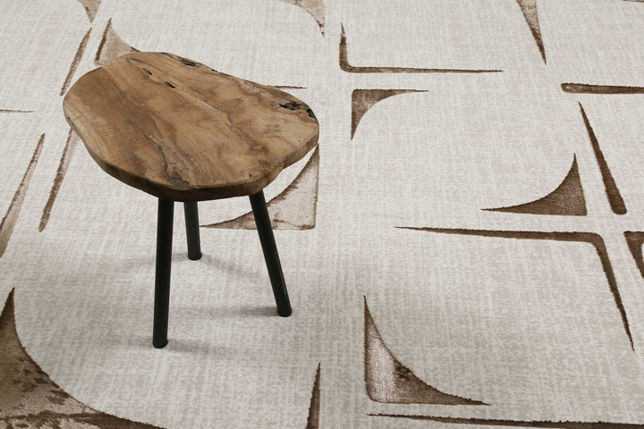 Nelle Teppich beige Kurzflor rechteckig