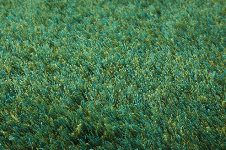 New Glamour  Teppich grün Hochflor rechteckig