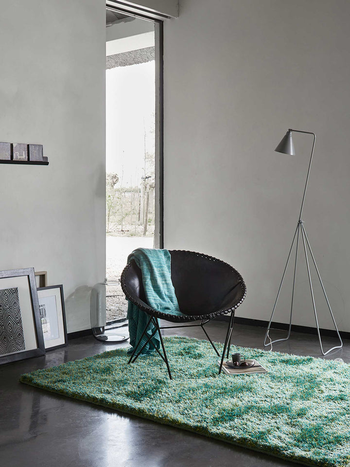 New Glamour  Teppich grün Hochflor rechteckig