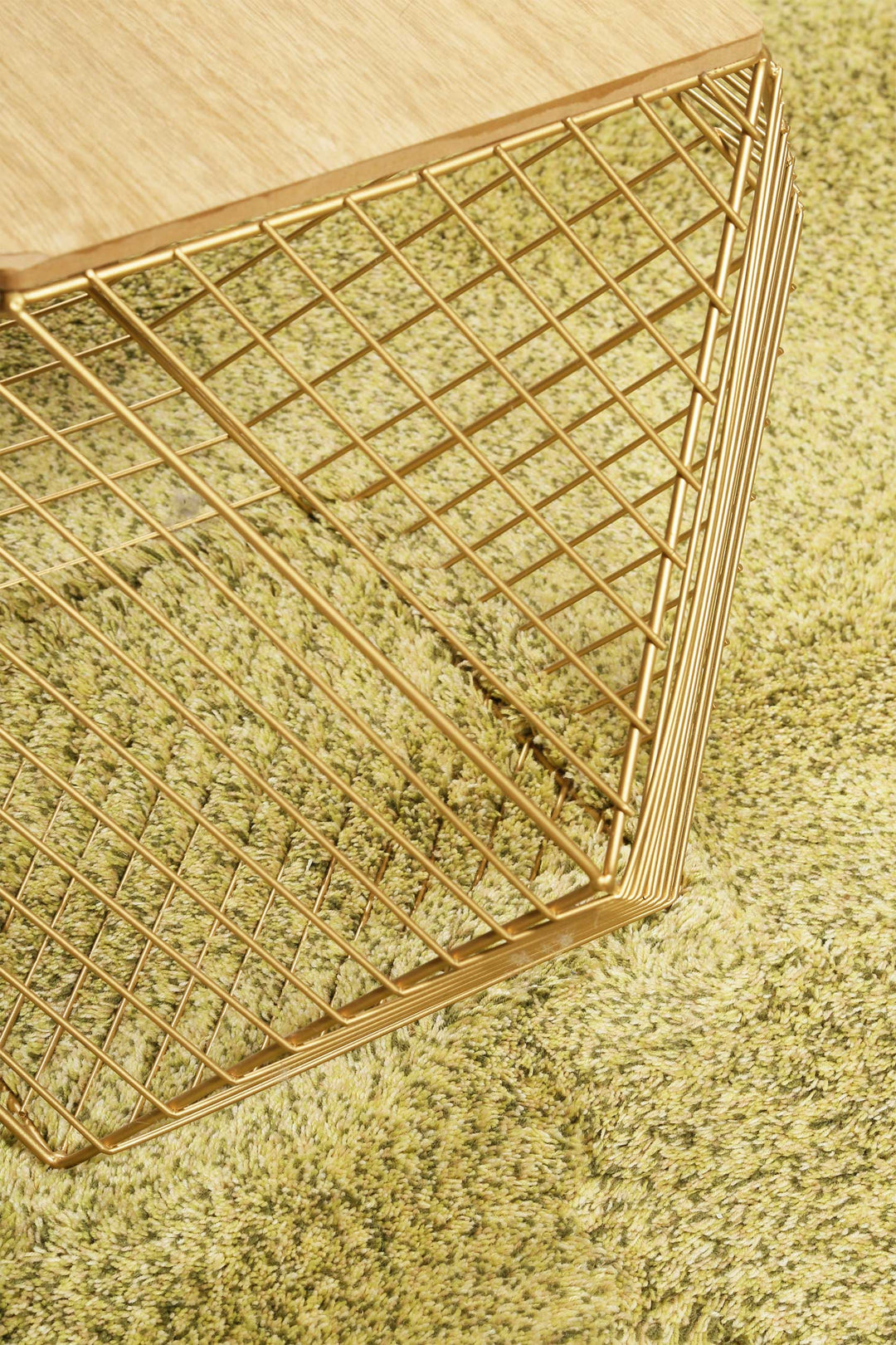 New Spirit Teppich grün Hochflor rechteckig