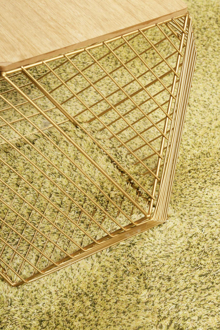 New Spirit Teppich grün Hochflor rechteckig