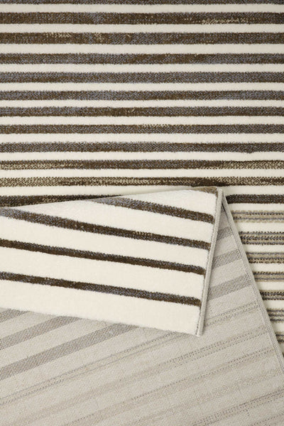 Esprit Kurzflor Teppich » Nifty Stripes « braun taupe beige