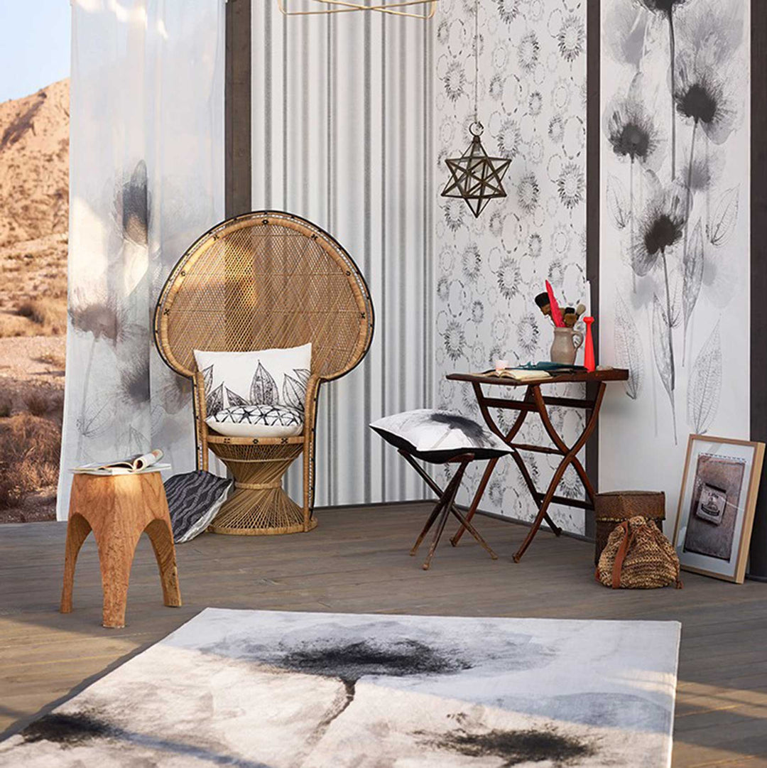 Night Shade Teppich silber Kurzflor rechteckig