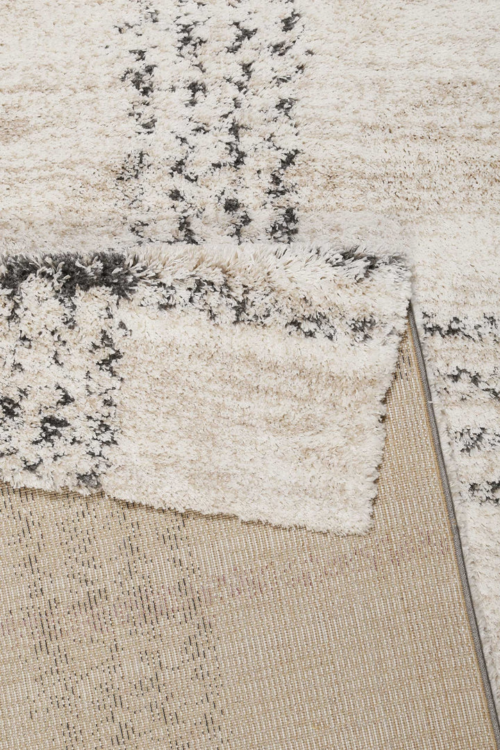 Nora Teppich creme weiß Hochflor rechteckig