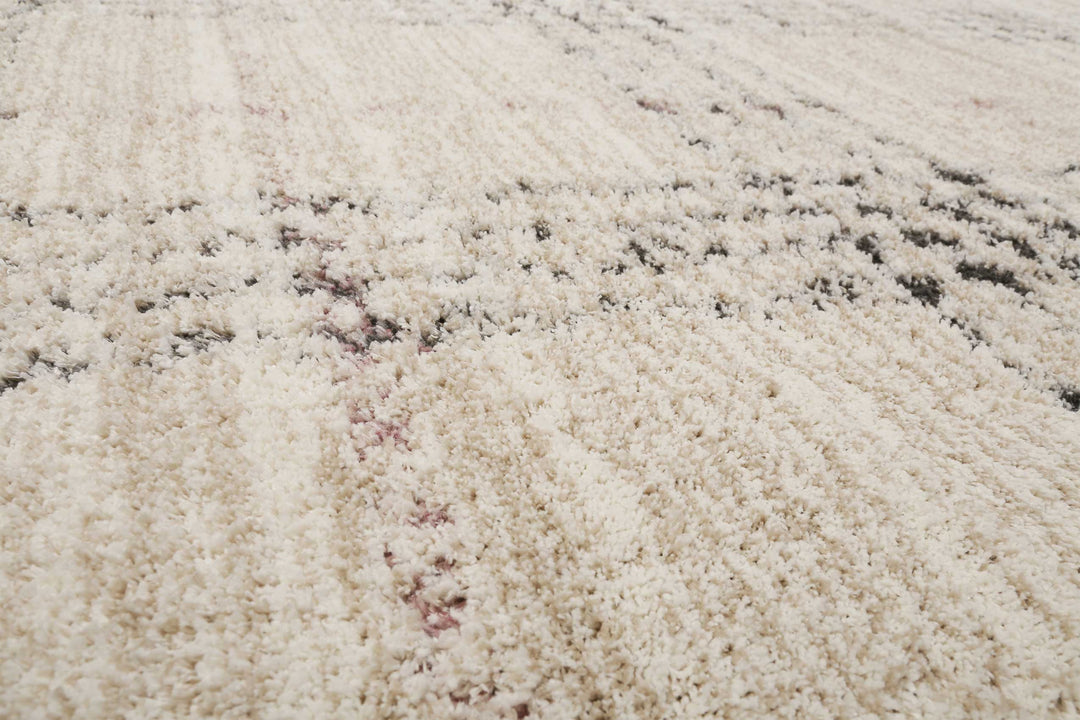 Nora Teppich creme weiß Hochflor rechteckig