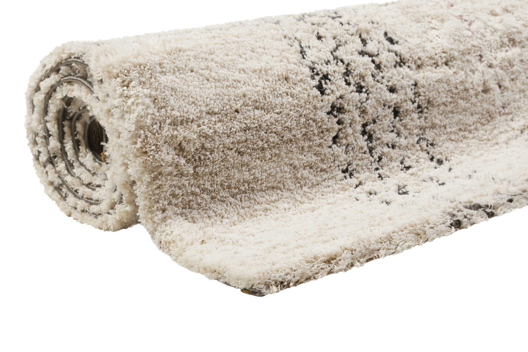 Nora Teppich creme weiß Hochflor rechteckig