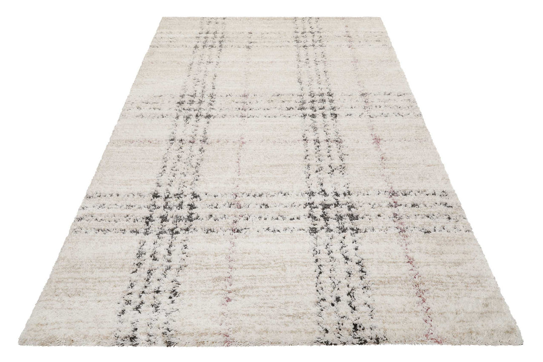 Nora Teppich creme weiß Hochflor rechteckig