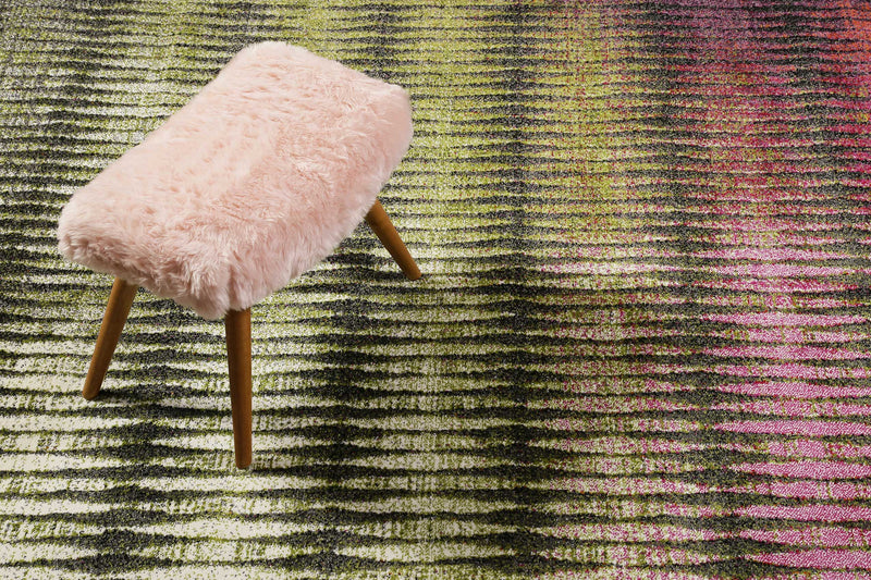 Esprit Teppich Grün Pink Kurzflor » OceanView « – Outlet-Teppiche | Kurzflor-Teppiche