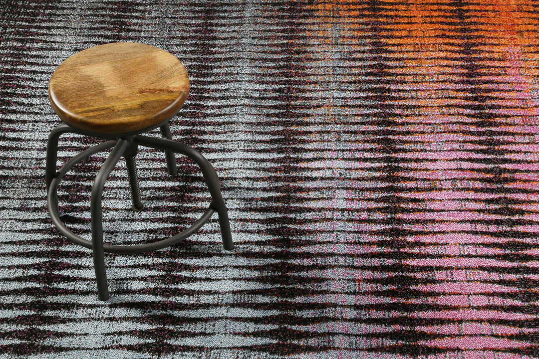 Ocean View Teppich blau Kurzflor rechteckig