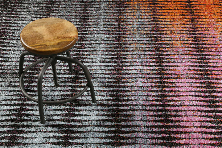 Ocean View Teppich blau Kurzflor rechteckig