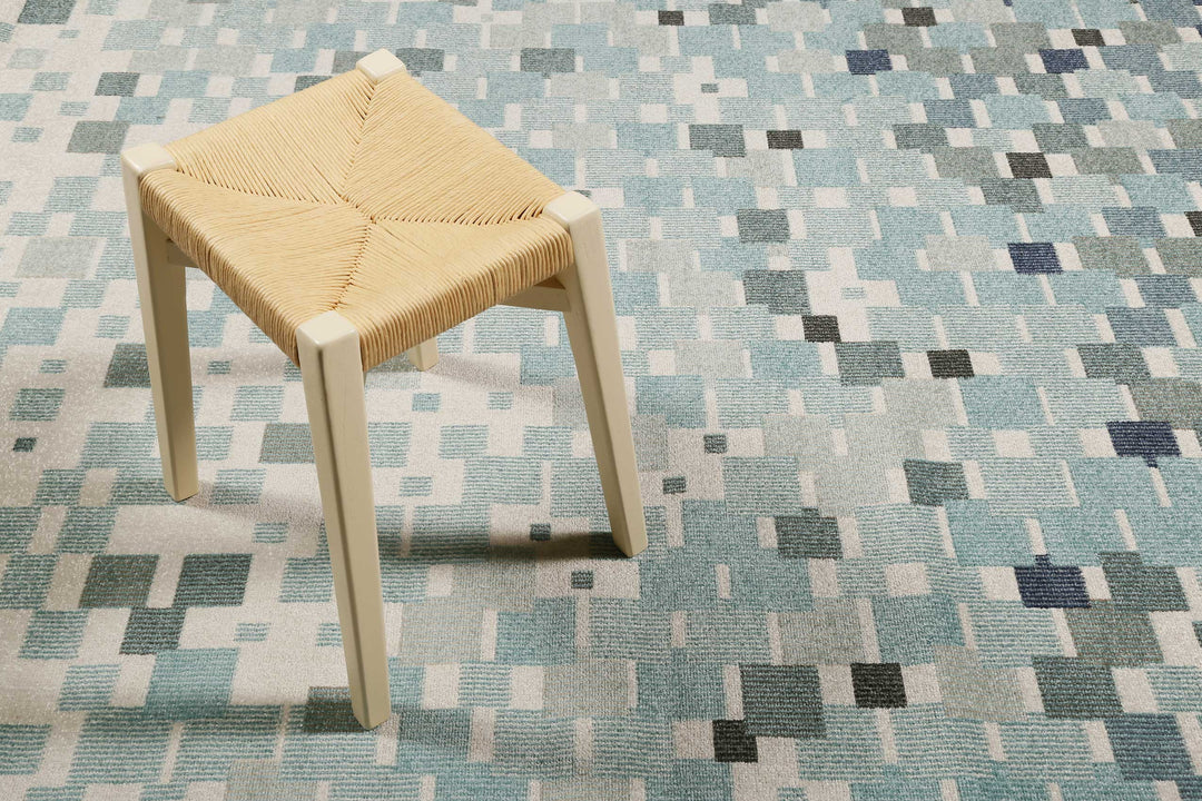 Pacific Outdoor blau Kurzflor rechteckig