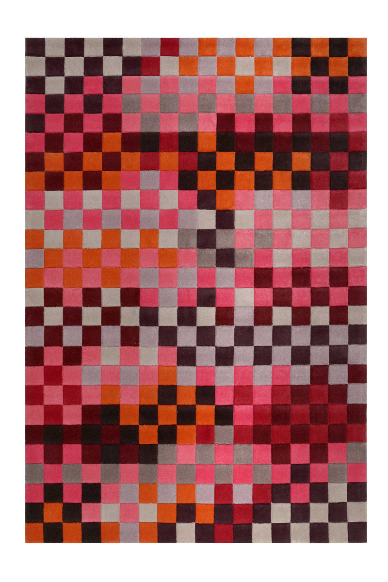 Esprit Wollteppich Rot Pink Bunt » Pixel «
