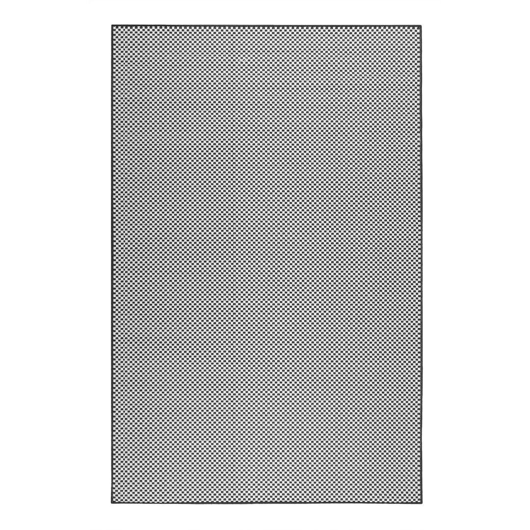 Raccoon Outdoor schwarz Kurzflor rechteckig