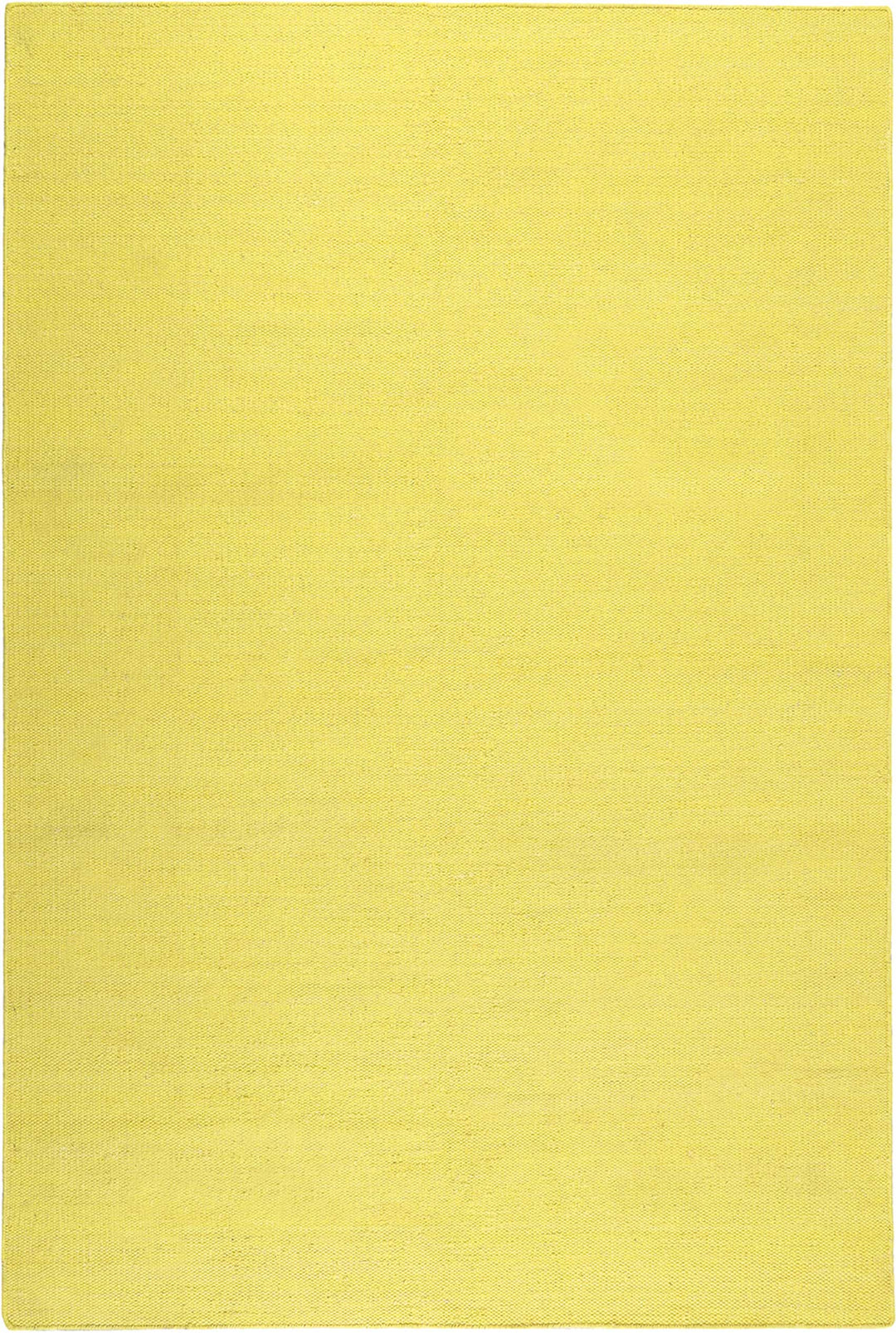 Rainbow Kelim Teppich gelb Kurzflor rechteckig