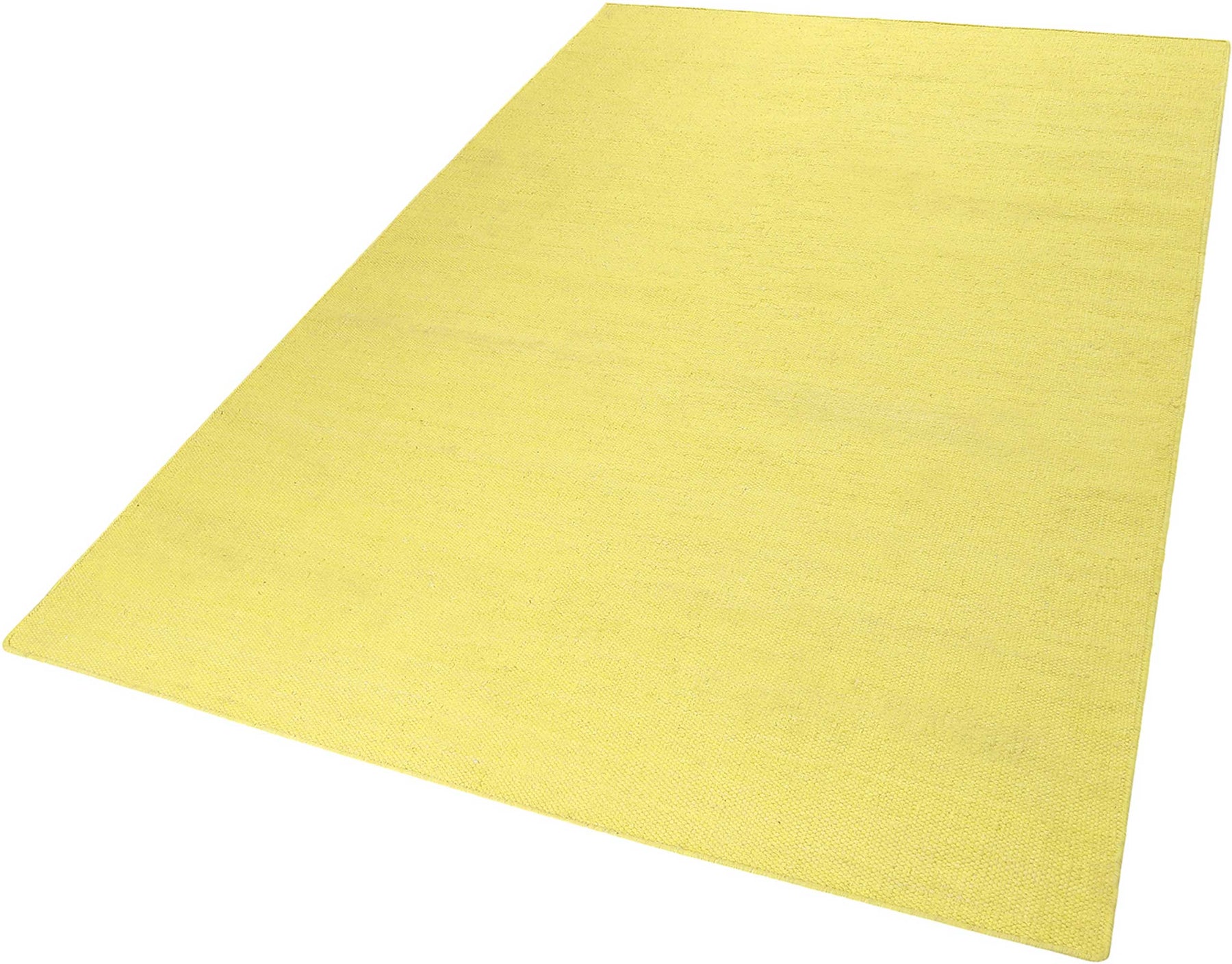 Esprit Kurzflor « Rainbow Kelim Teppich » aus Baumwolle – Teppiche Outlet- Gelb