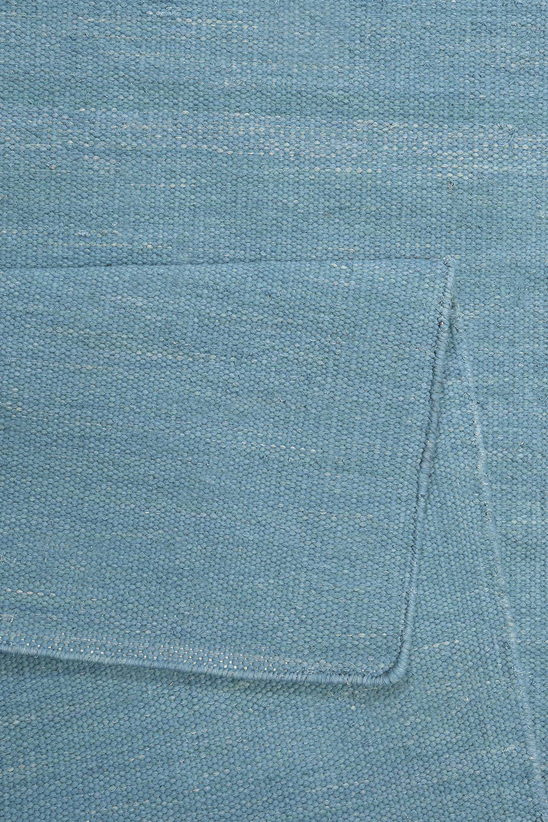 Rainbow Kelim Teppich türkis Kurzflor rechteckig