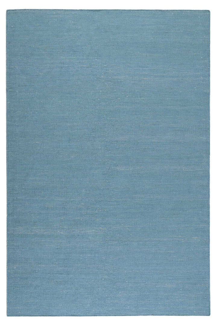 Rainbow Kelim Teppich türkis Kurzflor rechteckig