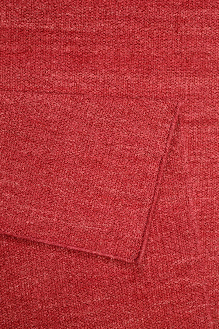 Rainbow Kelim Teppich rot Kurzflor rechteckig