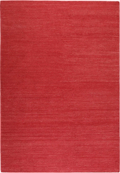 Esprit Kurzflor Teppich Rot aus Baumwolle » Rainbow Kelim «