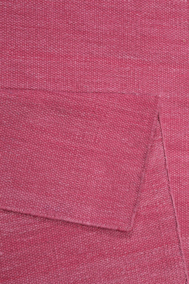 Esprit Kurzflor Teppich Pink aus Baumwolle » Rainbow Kelim «