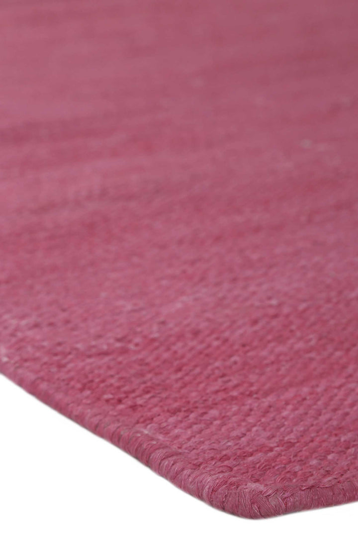 Rainbow Kelim Teppich pink Kurzflor rechteckig