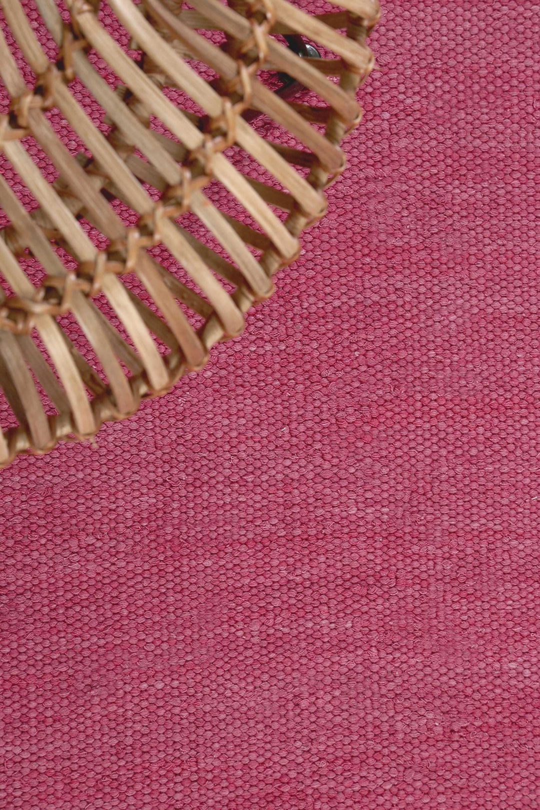 Rainbow Kelim Teppich pink Kurzflor rechteckig