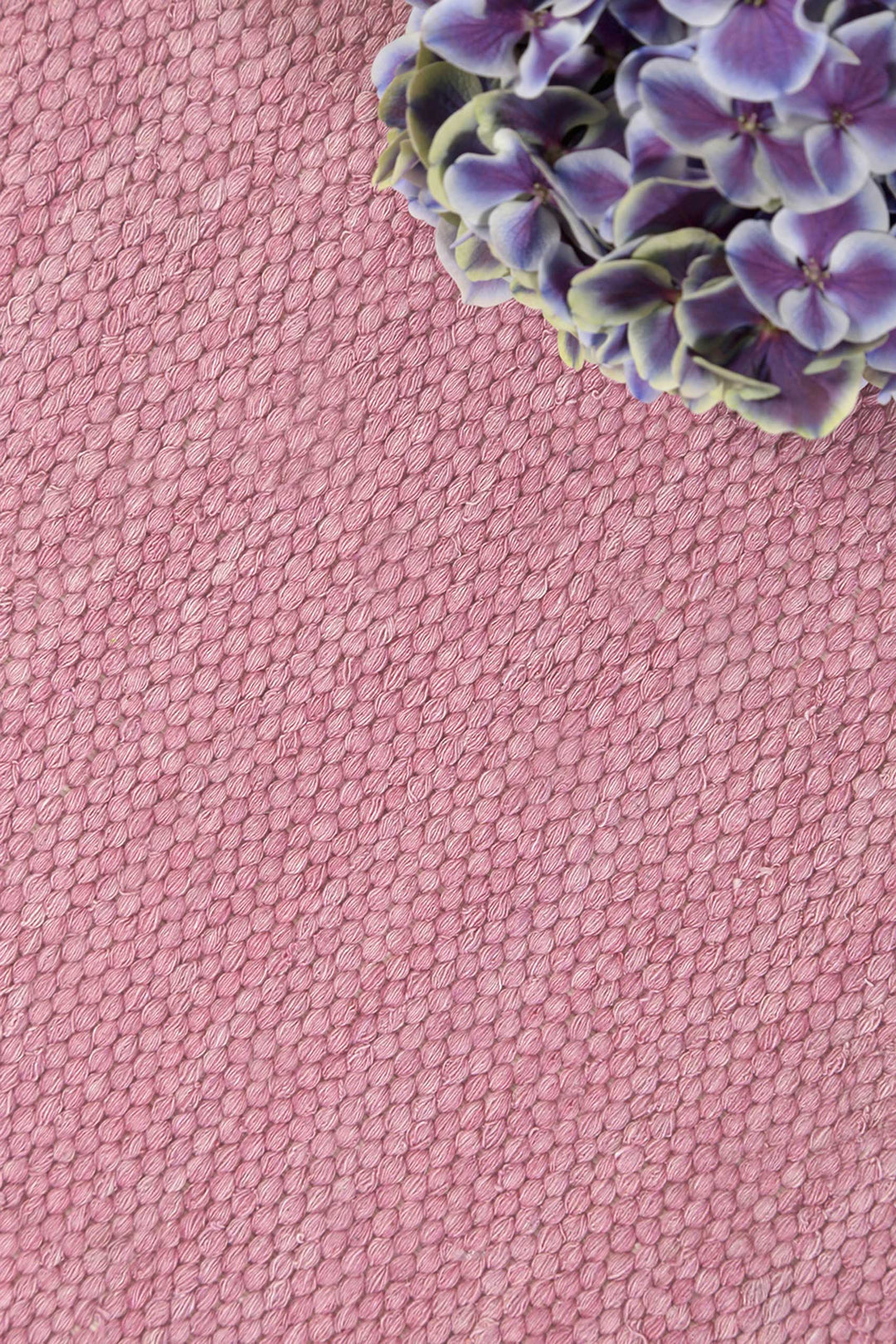 Rainbow Kelim Teppich rosa Kurzflor rechteckig