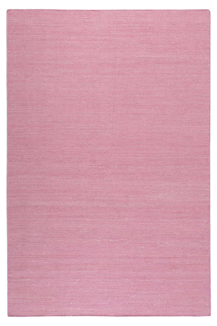 Rainbow Kelim Teppich rosa Kurzflor rechteckig