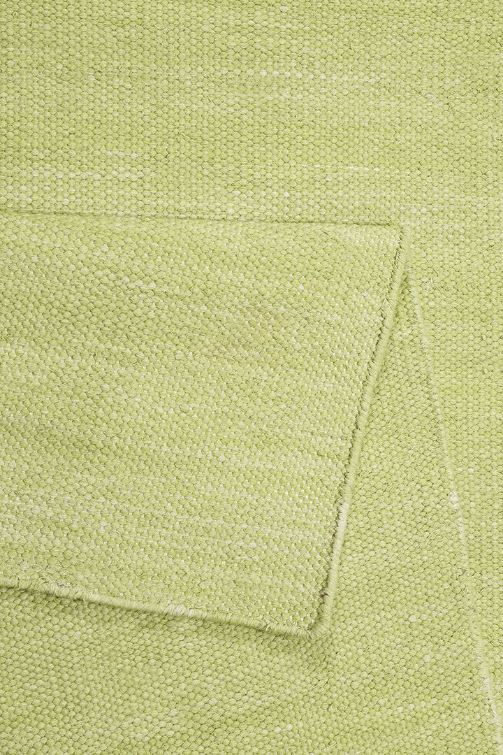 Rainbow Kelim Teppich grün Kurzflor rechteckig