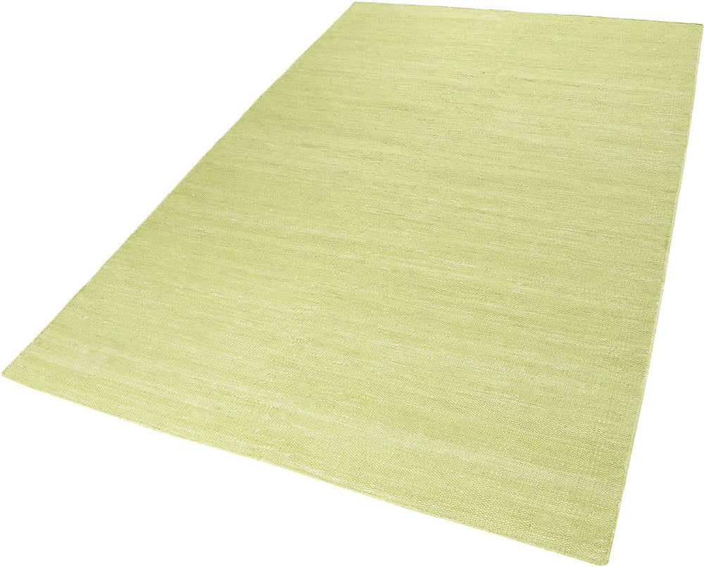 Rainbow Kelim Teppich grün Kurzflor rechteckig