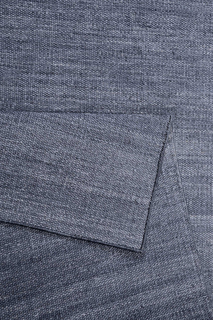 Rainbow Kelim Teppich blaugrau Kurzflor rechteckig