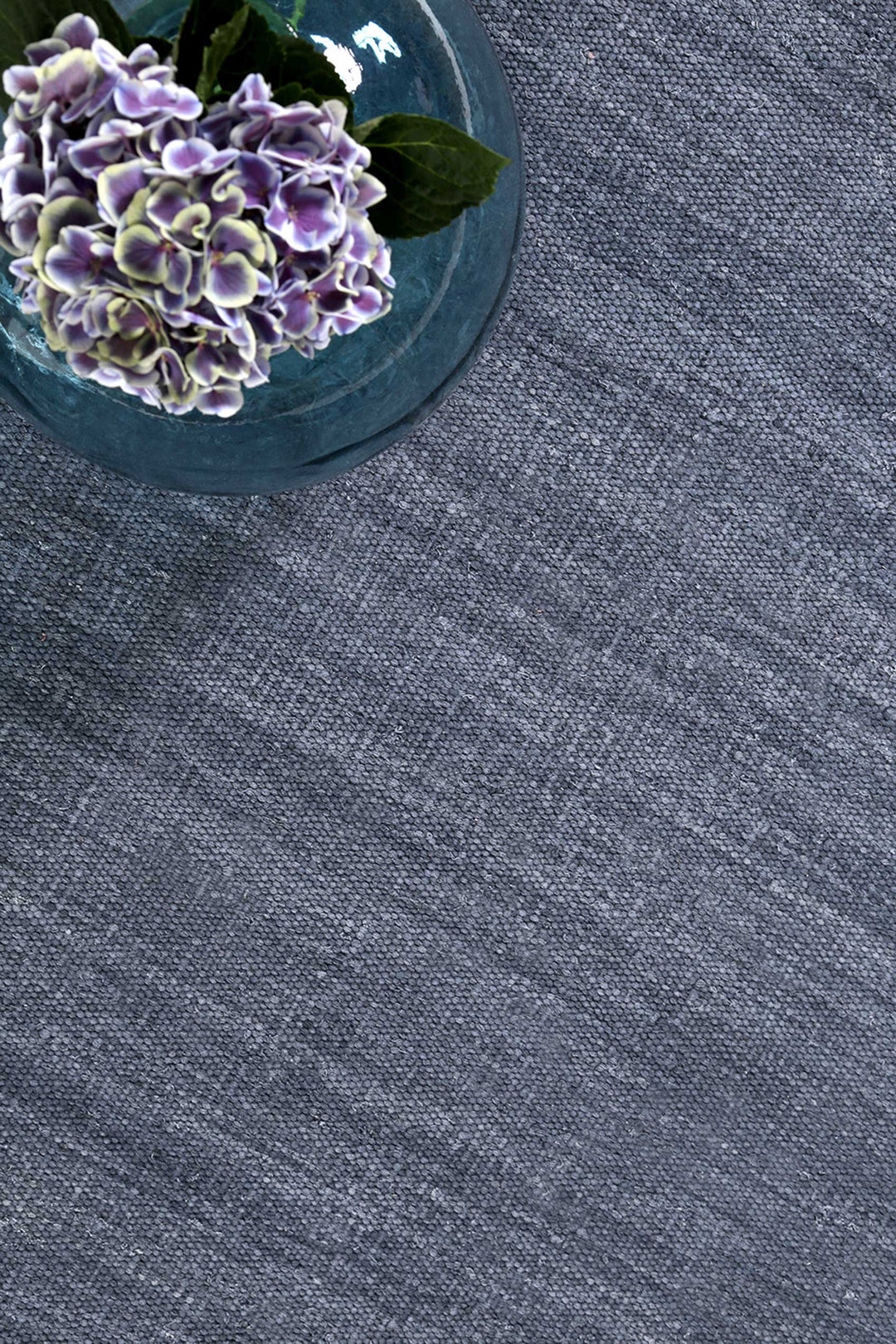 Rainbow Kelim Teppich blaugrau Kurzflor rechteckig
