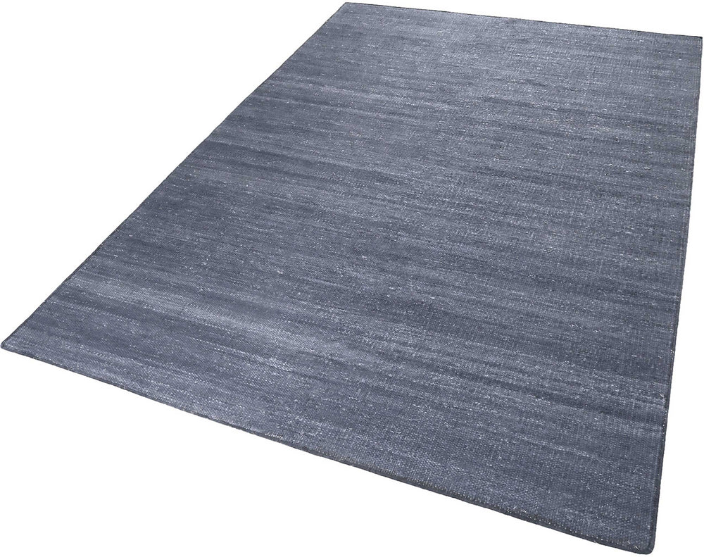 Rainbow Kelim Teppich blaugrau Kurzflor rechteckig