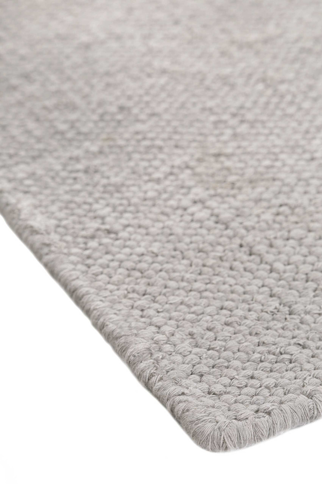 Rainbow Kelim Teppich hellgrau Kurzflor rechteckig