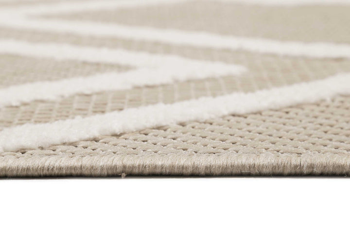 Rave Outdoor beige Kurzflor rechteckig