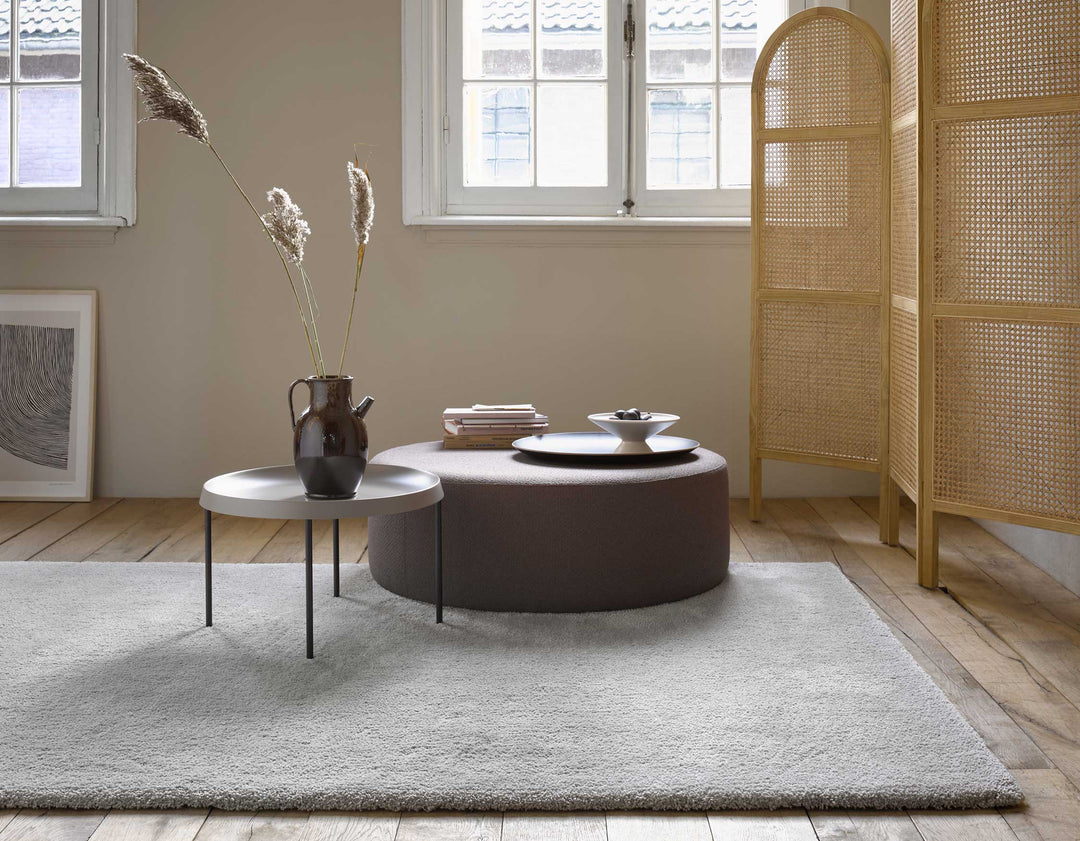 #relaxx Teppich hellgrau creme Hochflor rechteckig