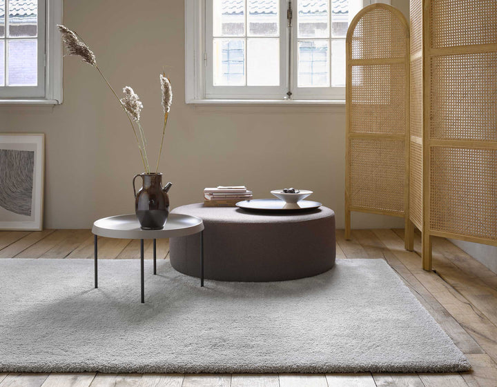 #relaxx Teppich hellgrau creme Hochflor rechteckig