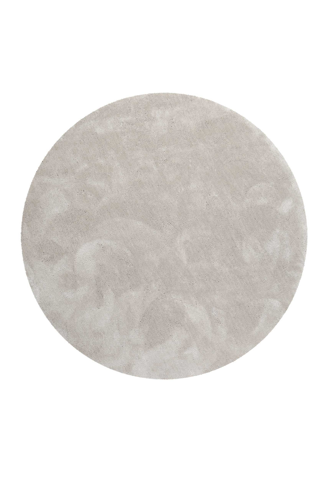 #relaxx Teppich hellgrau creme Hochflor rund