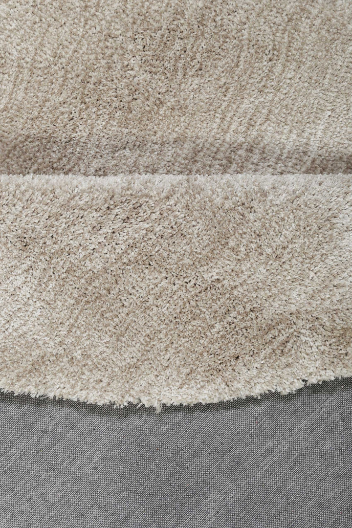 #relaxx Teppich sand beige Hochflor rund
