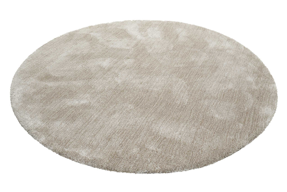 #relaxx Teppich sand beige Hochflor rund