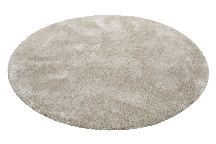 #relaxx Teppich sand beige Hochflor rund