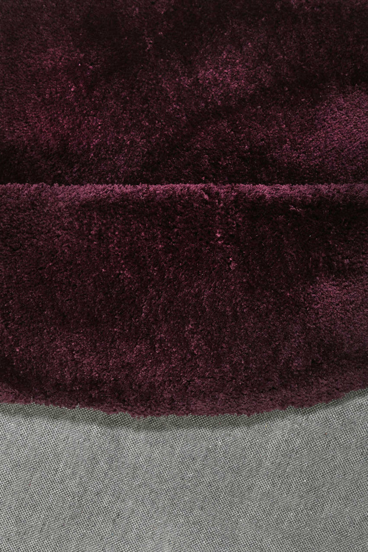 #relaxx Teppich bordeaux rot Hochflor rund